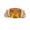 Citrine Diamond Ring 4.59ctw 14K Gold (2)