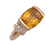 Citrine Diamond Ring 4.59ctw 14K Gold (4)