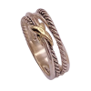 David Yurman Cross-Over Ring Sterling Silver and 18K Gold (1)