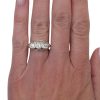 Edwardian 0.67ctw Diamond Three Stone Ring 14K worn