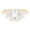 GIA Certified 2.048ctw Emerald Cut Diamond Ring 14K