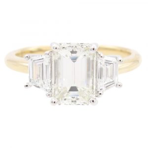 GIA Certified 2.048ctw Emerald Cut Diamond Ring 14K