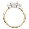 GIA Certified 2.048ctw Emerald Cut Diamond Ring 14K side view