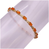 Mexican Fire Opal Line Bracelet 2.40ctw 14K Yellow Gold