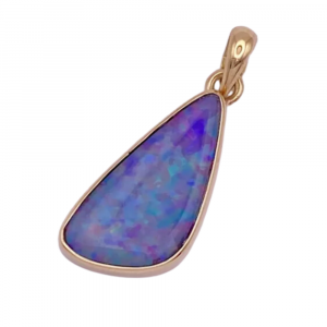 Natural Opal Pendant 14K Gold (1)