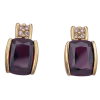 Pink Tourmaline Diamond Drop Earrings 14K Gold 6 (2)