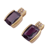 Pink Tourmaline Diamond Drop Earrings 14K Gold 6.68ctw (2)