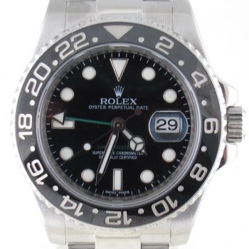 Pre-Owned Rolex 40MM GMT Master II (2008) Stainless Steel Model 116710LN