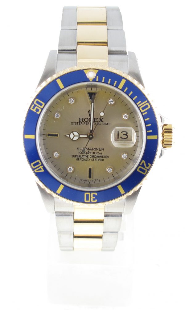 Pre-Owned Rolex 40MM Two Tone Submariner (2002) Model 16613 front