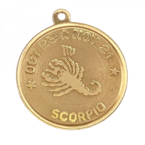 Scorpio Zodiac Vintage Charm 14K Gold (2)