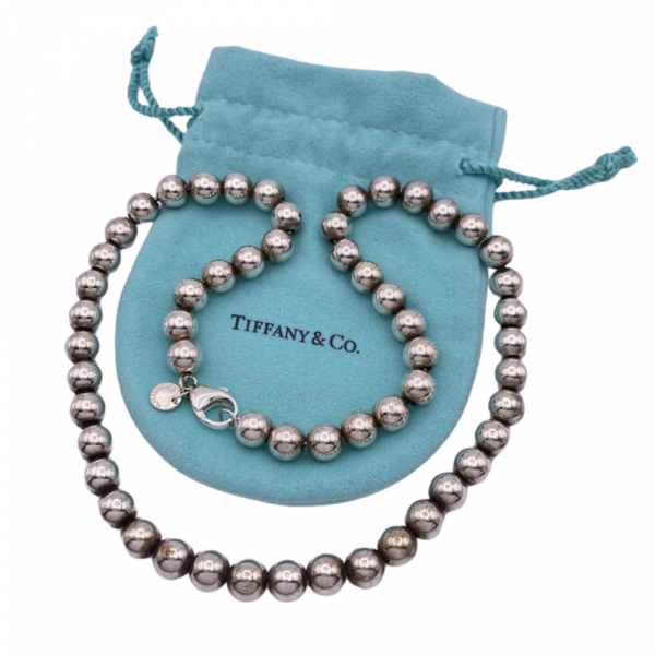 Tiffany & Co HardWear Bead Ball Necklace Sterling Silver