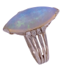 Vintage Natural Opal Diamond Ring 3.58 ctw 14K White Gold (2)