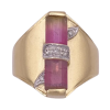 Watermelon Tourmaline Diamond Ring 14K Two-Tone Gold 3.30ctw (2)