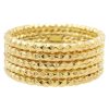 Yellow Gold Multi-Band Geometric Ring 14K