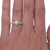 1.21ctw Diamond Engagement Ring 14k White Gold GIA Certified worn