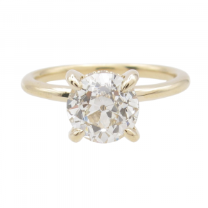 1.73ctw Diamond Engagement Ring 14k Yellow Gold GIA Certified