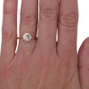 1.73ctw Diamond Engagement Ring 14k Yellow Gold GIA Certified worn