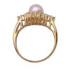 .22ctw Cultured Pearl & Diamond Ring 14K Yellow Gold (1)