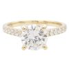 GIA Certified 1.58ctw Diamond Engagement Ring 14K Yellow Gold