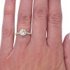 GIA Certified 1.58ctw Diamond Engagement Ring 14K Yellow Gold worn