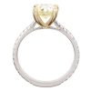 GIA Certified 1.62ctw Diamond Engagement Ring 14K Two-Tone side