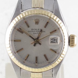 Pre-Owned Ladies Rolex 26MM Date(1971) Two Tone Model 6917 Front Close