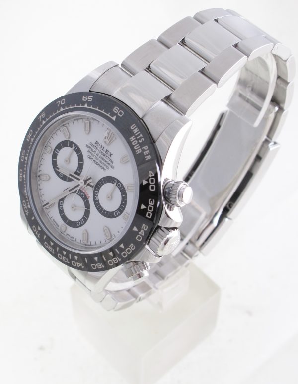 Pre-Owned Like New Rolex 40MM Daytona Panda (2023) Stainless Steel 116500LN Left