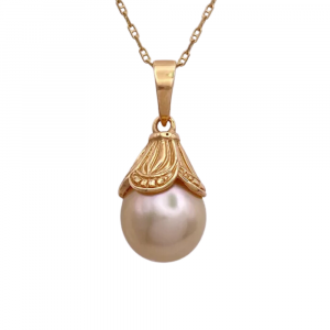 South Sea Cultured Pearl Pendant 14K Yellow Gold (2)