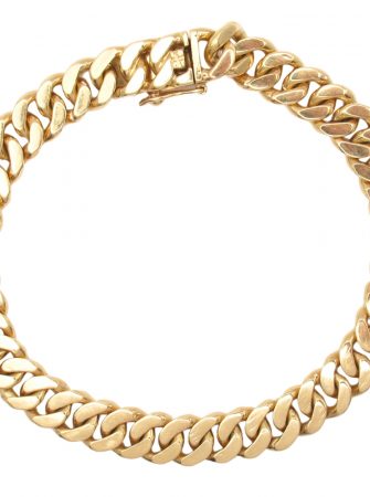 Yellow Gold Cuban Link Bracelet 18K