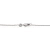 1 carat diamond solitaire station necklace white gold clasp