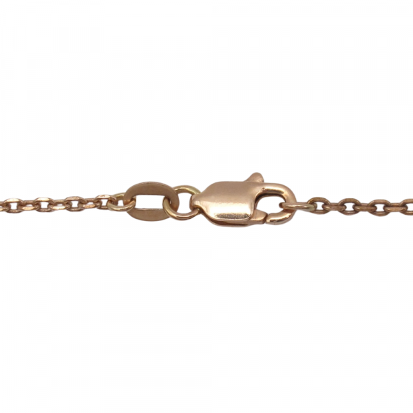 1.50 carat champagne diamond rose gold necklace clasp