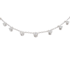 1.99ctw Round Brilliant Drop Diamond Station Necklace 14k White Gold (2)