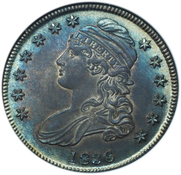 1836 Capped Bust Half Dollar MS65 NGC