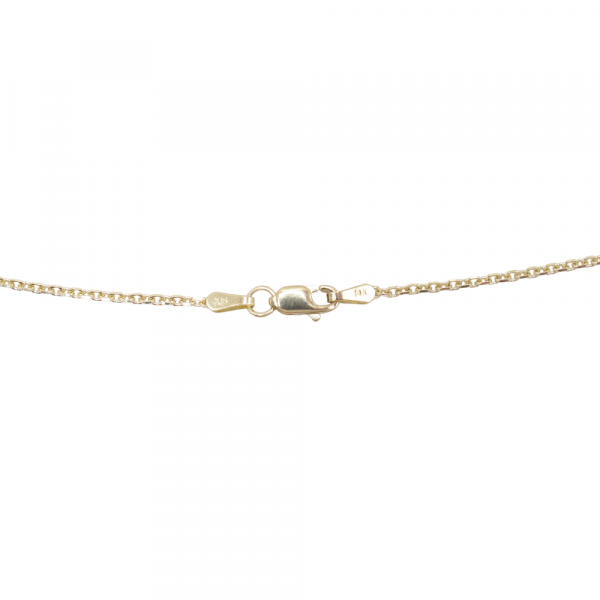 2 carat diamond drop station necklace yellow gold clasp