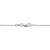 Diamond Solitaire Station Necklace White Gold .63 Clasp