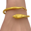 Egyptian Snake Cuff Bracelet Set 21K Gold (1)