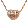 0.12ctw Diamond Accent Puffy Heart Necklace 14K (2)