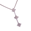 0.95ctw Princess Cut Diamond Drop Necklace 14K (2)