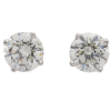 1 carat Round Brilliant Diamond Stud Earrings SI2