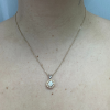 1.17ctw Diamond Sunshine Halo Necklace 14K