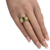 1.23ct Oval Tsavorite Green Garnet Solitaire Ring 14K Gold (3)