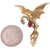 .65ct Garnet Dragon Pendant 14K Gold (2)