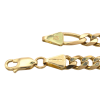 6mm Figaro Link Bracelet Yellow Gold Clasp