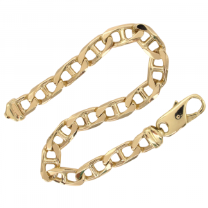 8.3mm Mariners Link Bracelet Yellow Gold