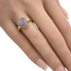 Flashy Freeform Colorful Boulder Opal Ring 14K (3)