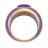 Lavender Jade and Cabochon Amethyst Ring 14K Gold (2)