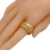 Ouroboros Diamond Snake Ring 18K Yellow Gold (2)