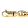 Solid Anchor Link Bracelet 8mm Yellow Gold Clasp