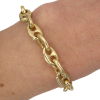 Solid Anchor Link Bracelet 8mm Yellow Gold Worn