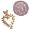 0.41ctw Diamond Heart Pendant 14K Gold size